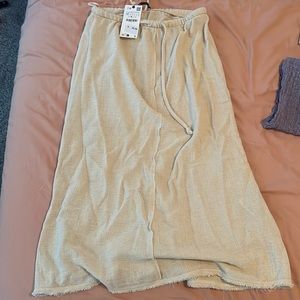 ZARA Beachy Canvas Skirt